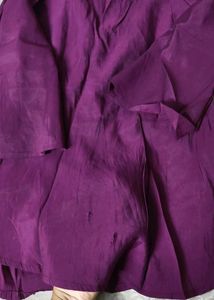 Purple co-ord set with White Leaf Embroidery