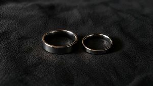 Set of 2 Shiny Silver Steel Rings | Size 18–19