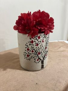 Tree Design Ceramic Pot (without flowers)