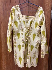 Boho Chic Kurta Set with Bell Sleeves