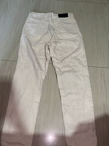 Cream Relaxed Fit Jeans