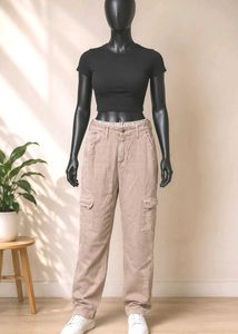 Tan Cargo Pants 'ZARA' Brand