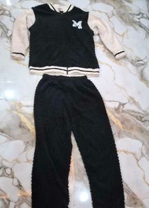 Cozy Black Woolen nightsuit