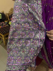 Pure Banarasi Full Handwork Embellished Saree