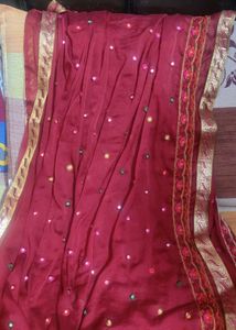 Price Drop......Maroon Embroidered Dupatta