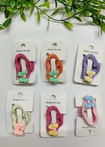 Cute Flower Hair Clips Set of 3