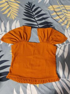 orange elegant top