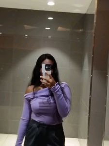 Lavender Off-Shoulder Top