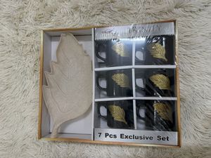 Trinity 6 Pcs Cup with Platter Set