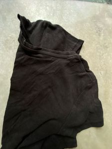 Black backless top T-Shirt
