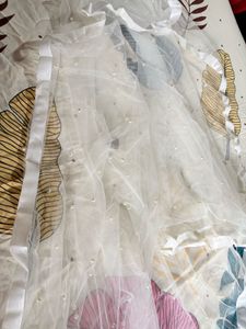 Elegant Pearl White Dupatta