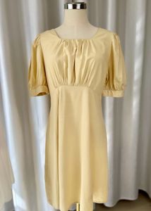 Vintage Inspired Puff Sleeve Dress