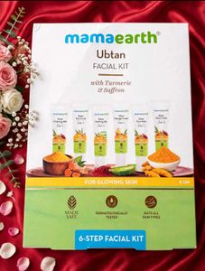 💜 Mamaearth Ubtan Facial Kit - 6 Step - For Skin