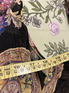 Sheer Floral Lace Button-Down Shirt