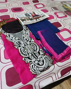 Georgette Semi Stitched Suit Fabric
