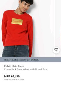 oversized Calvin Klein women's sweatshirt