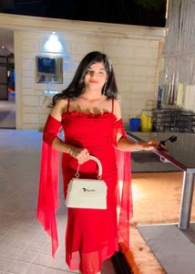 Elegant Red Midi Dress