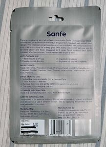 Sanfe Charcoal Facial Sheet Mask