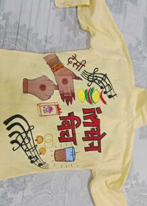 Custom painted yellow shirt