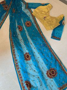 Heavy Vintage zari work Saree