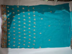 Jungle Green Fancy Saree