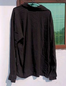 Vintage Black Button-Up Shirt