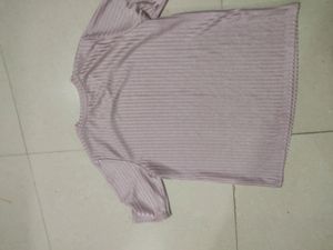 Fig Peach Striped Top