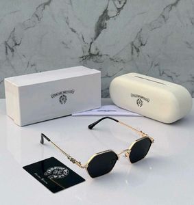 Chrome Hearts Style Hexagonal Sunglasses