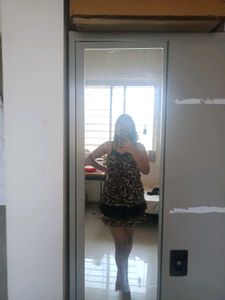 Leopard Print Mini Dress