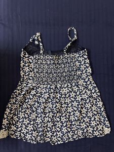 Women's Navy Floral Print Romper