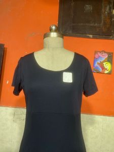 Elegant Navy Blue Maxi Dress