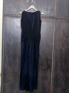 Sleek Black Sleeveless Jumpsuit