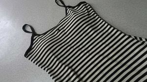 Striped Maxi Dress with Spaghetti Straps