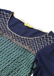 Elegant Printed Straight Kurta set
