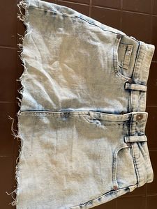 Light Blue Denim Skirt