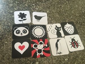 black and white cards for new borns