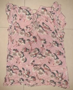 🌸 Handcrafted Floral Romance | Blush Pink Top