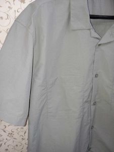 TOPTEN nylon Oversized Short  Sleeve Shirt