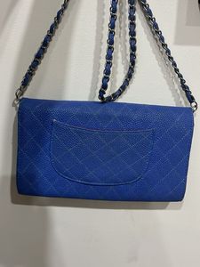 Stylish Blue Textured Crossbody Bag