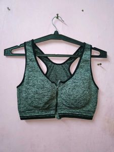 Zipper Sports Bra