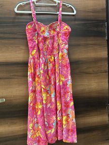 Vibrant Floral Print Summer Dress