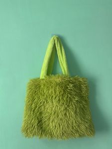 Fuzzy Monster Tote Bag
