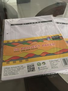 2 Peice- 50 Sheet Paper + 3 Highlighters