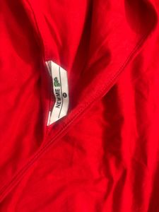 Red One Shoulder Long Sleeve Top