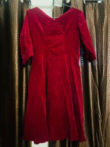 SALE🎉 Red Velvet Dress