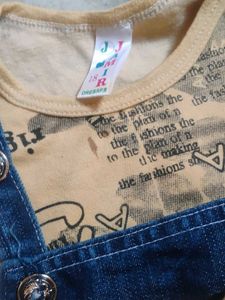 Baby Denim Overalls Set