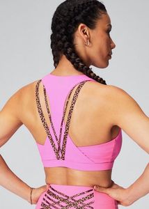 Vibrant Pink Racerback Sports Bra