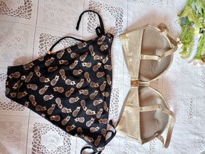 Cute Pineapple Pushup Bikini Set