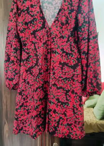 Chic Floral Print Mini Dress