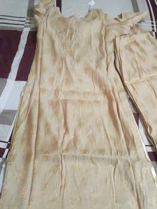 Elegant Peach Kurta Set with Dupatta